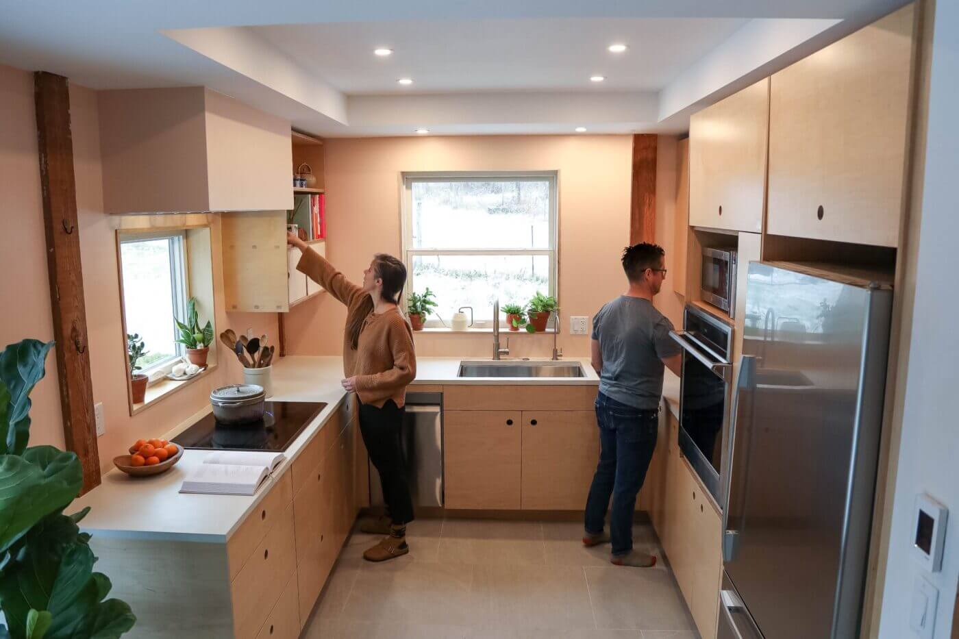 plywood kitchen cabinets